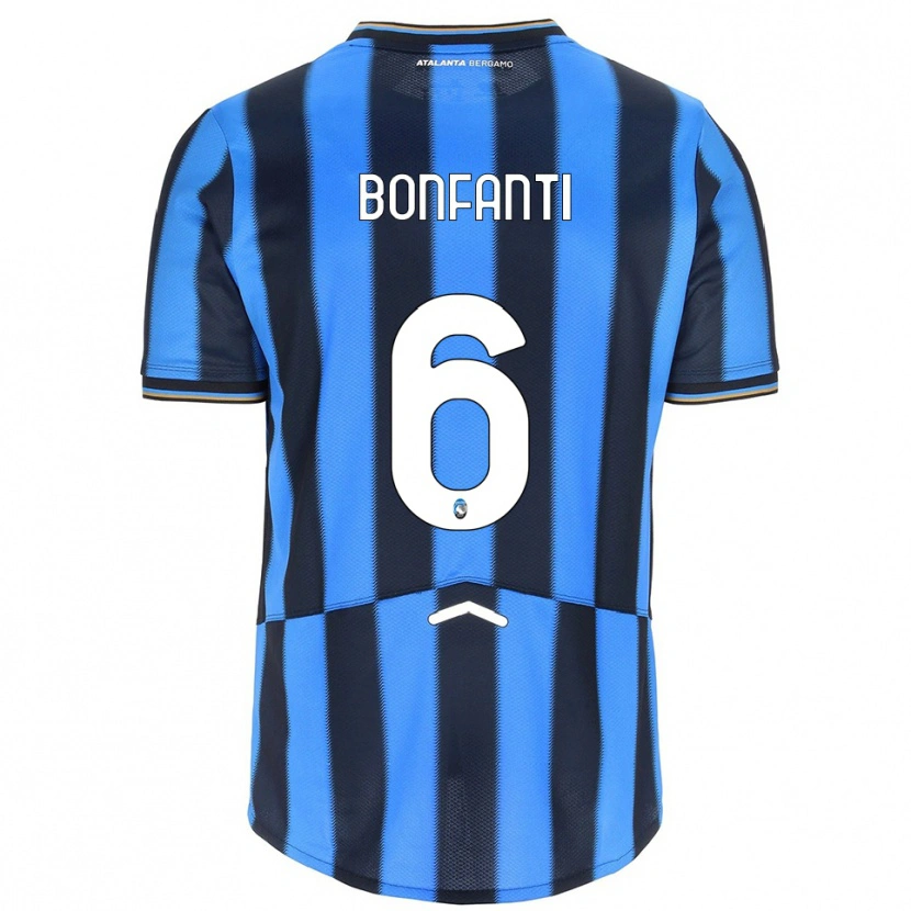 Danxen Donna Maglia Giovanni Bonfanti #6 Azzurro Nero Kit Gara Home 2025/26 Maglietta