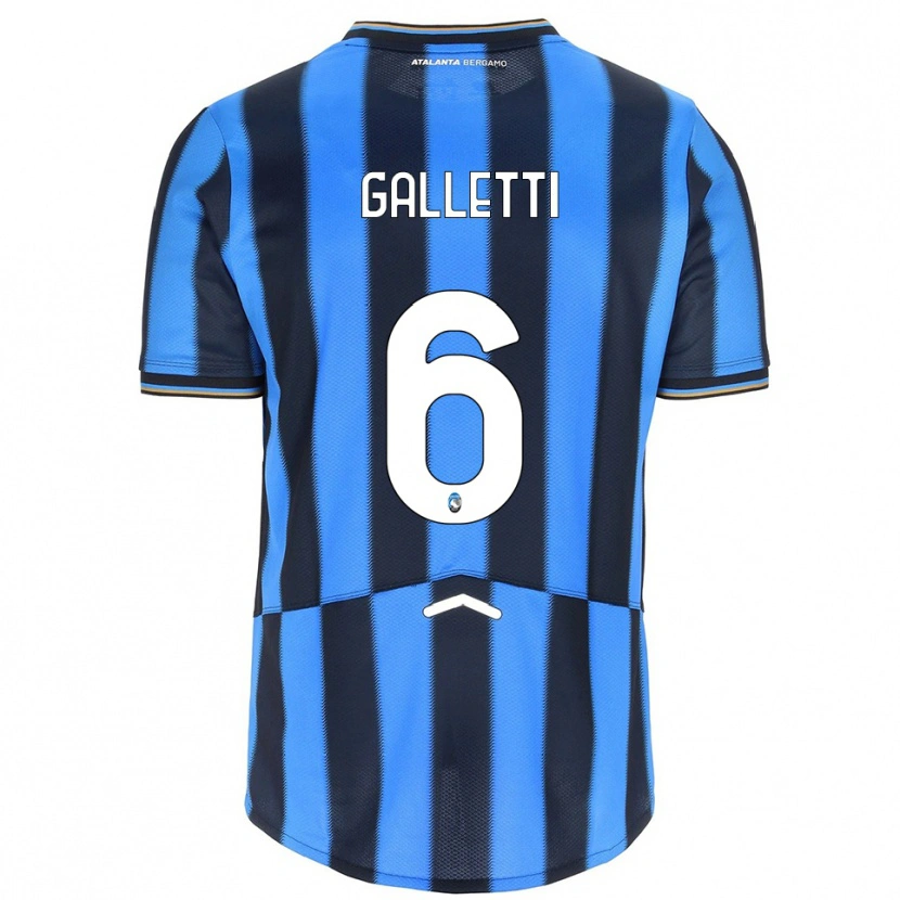 Danxen Donna Maglia Elia Galletti #6 Azzurro Nero Kit Gara Home 2025/26 Maglietta