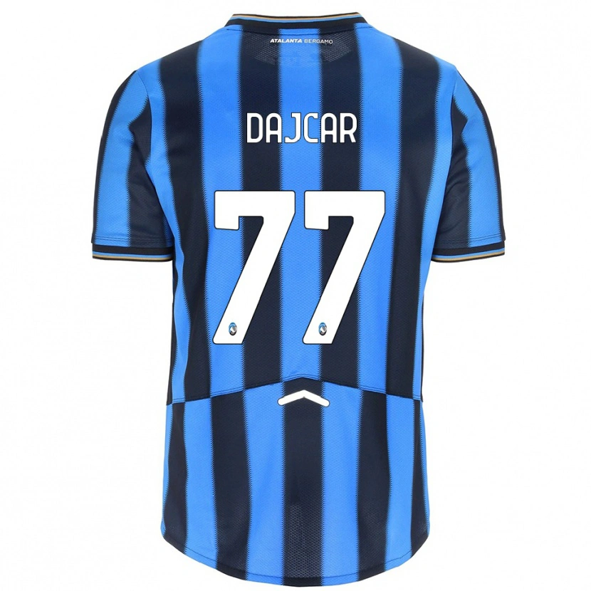 Danxen Donna Maglia Matevz Dajcar #77 Azzurro Nero Kit Gara Home 2025/26 Maglietta