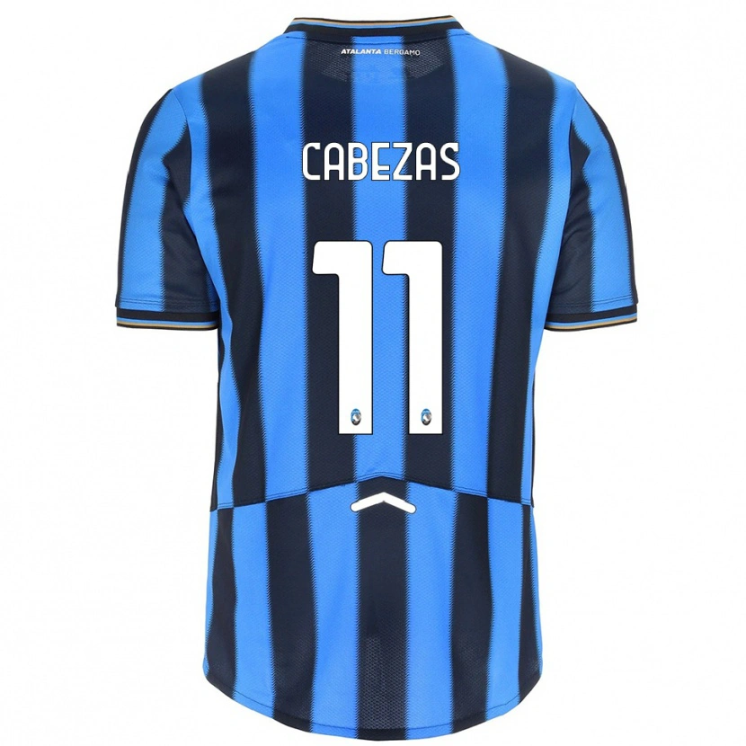 Danxen Donna Maglia Bryan Cabezas #11 Azzurro Nero Kit Gara Home 2025/26 Maglietta
