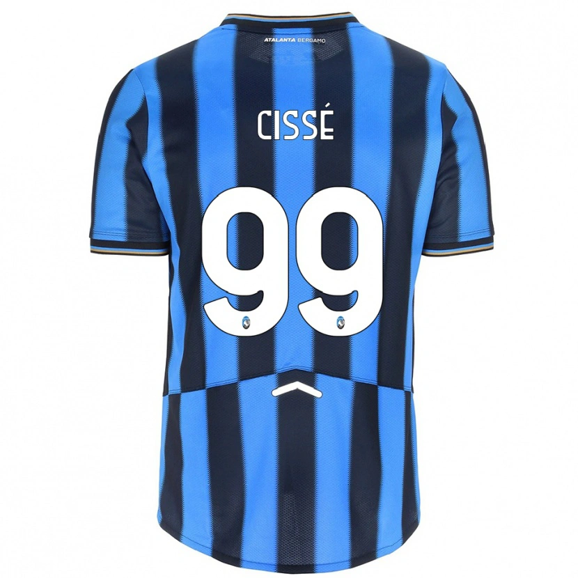 Danxen Donna Maglia Moustapha Cissé #99 Azzurro Nero Kit Gara Home 2025/26 Maglietta