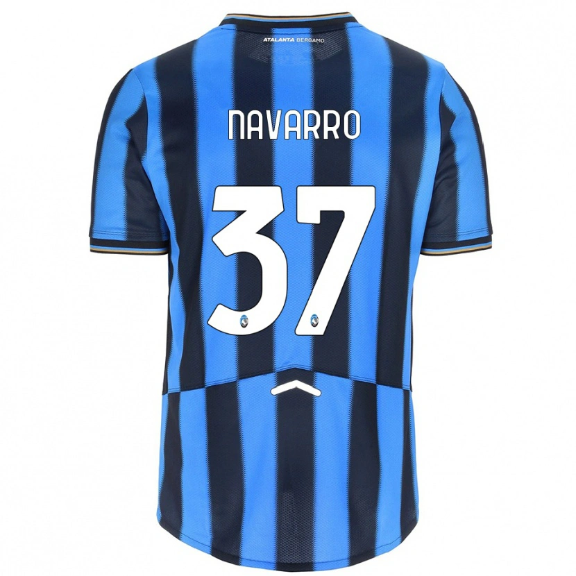 Danxen Donna Maglia Albert Navarro #37 Azzurro Nero Kit Gara Home 2025/26 Maglietta