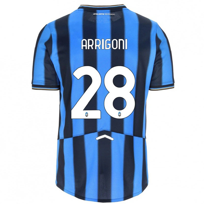 Danxen Donna Maglia Mattia Arrigoni #28 Azzurro Nero Kit Gara Home 2025/26 Maglietta