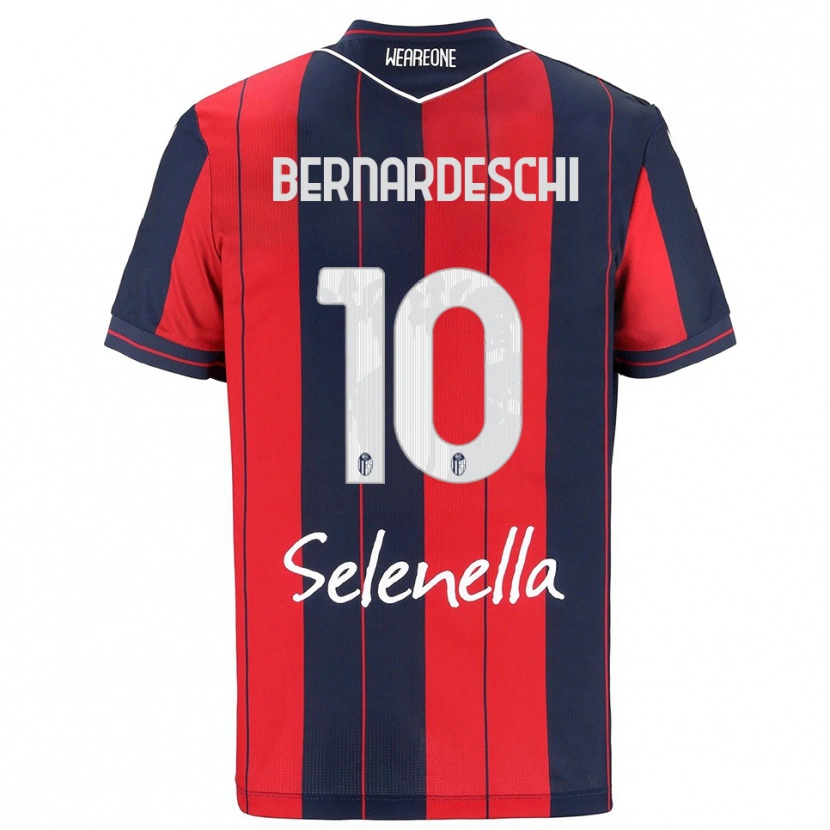 Danxen Donna Maglia Federico Bernardeschi #10 Rosso Blu Navy Kit Gara Home 2025/26 Maglietta