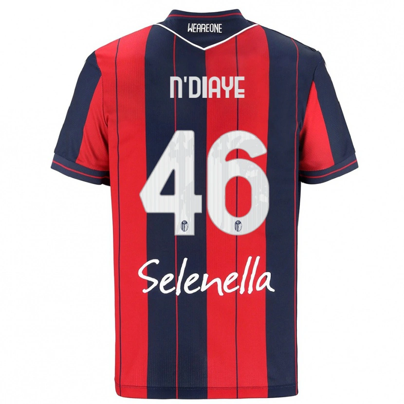 Danxen Donna Maglia Antoine N'diaye #46 Rosso Blu Navy Kit Gara Home 2025/26 Maglietta