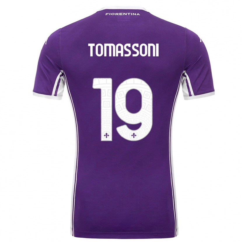 Danxen Donna Maglia Emma Tomassoni #19 Viola Bianco Kit Gara Home 2025/26 Maglietta