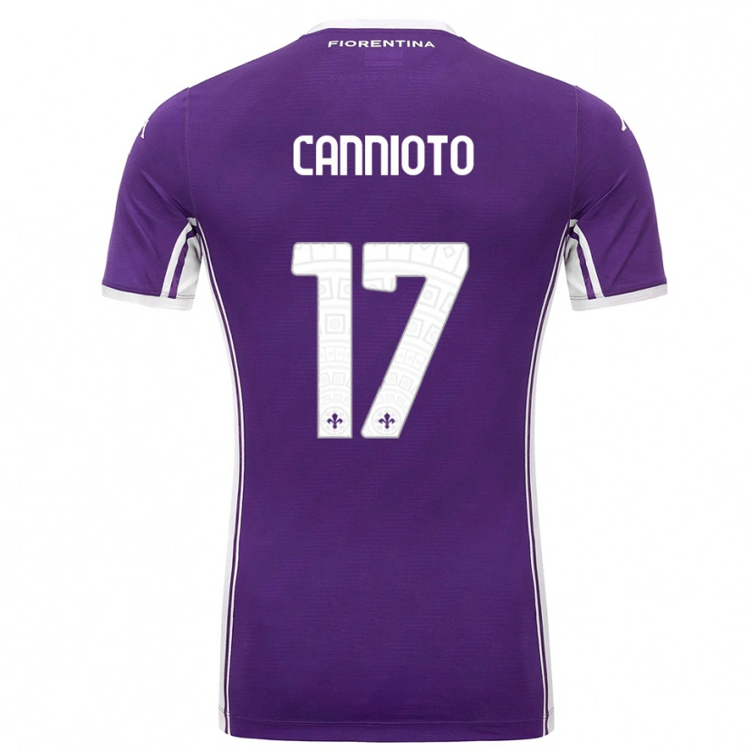 Danxen Donna Maglia Andrea Cannioto #17 Viola Bianco Kit Gara Home 2025/26 Maglietta