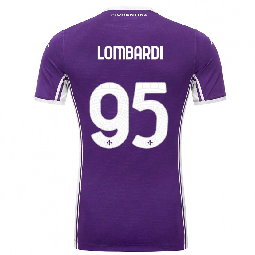 Danxen Donna Maglia Emma Lombardi #95 Viola Bianco Kit Gara Home 2025/26 Maglietta