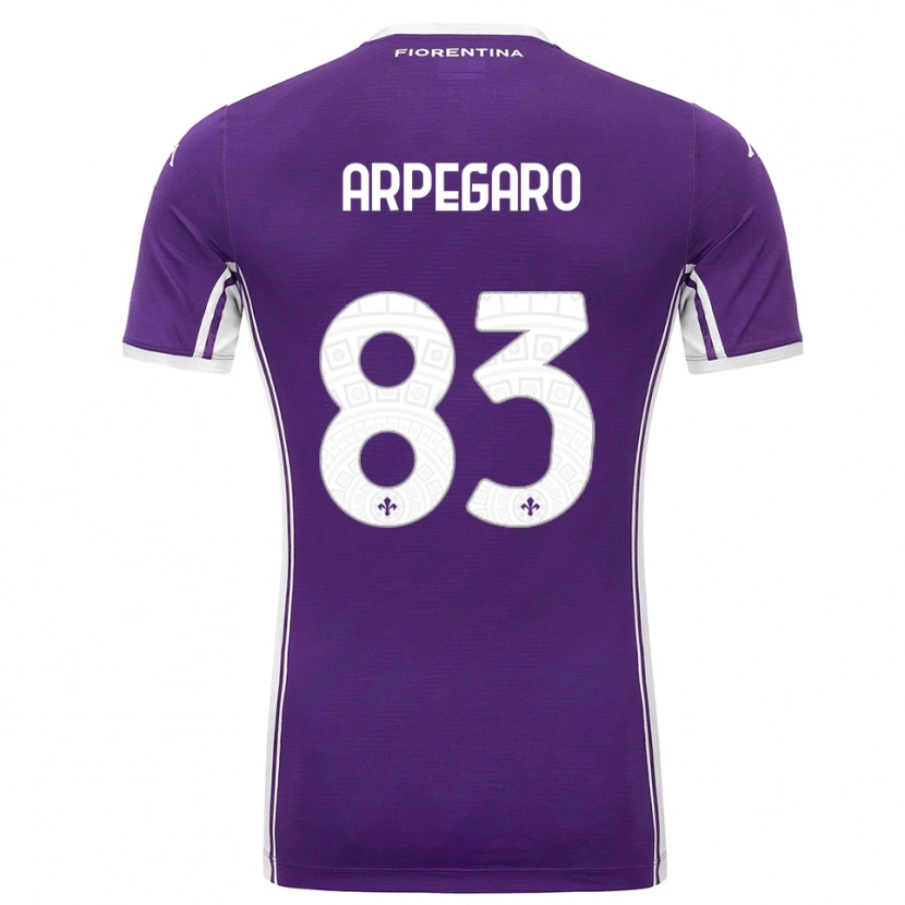 Danxen Donna Maglia Sofia Arpegaro #83 Viola Bianco Kit Gara Home 2025/26 Maglietta