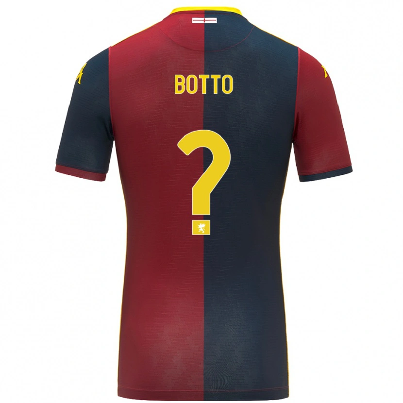 Danxen Donna Maglia Achille Botto #0 Rosso Blu Royal Kit Gara Home 2025/26 Maglietta