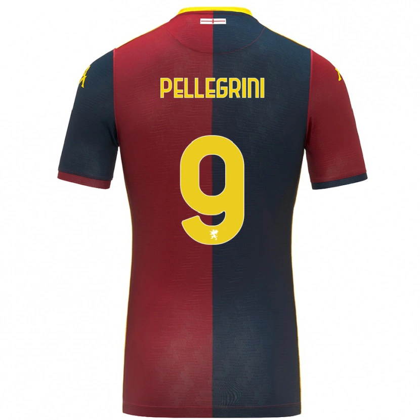 Danxen Donna Maglia Fernando Pellegrini #9 Rosso Blu Royal Kit Gara Home 2025/26 Maglietta