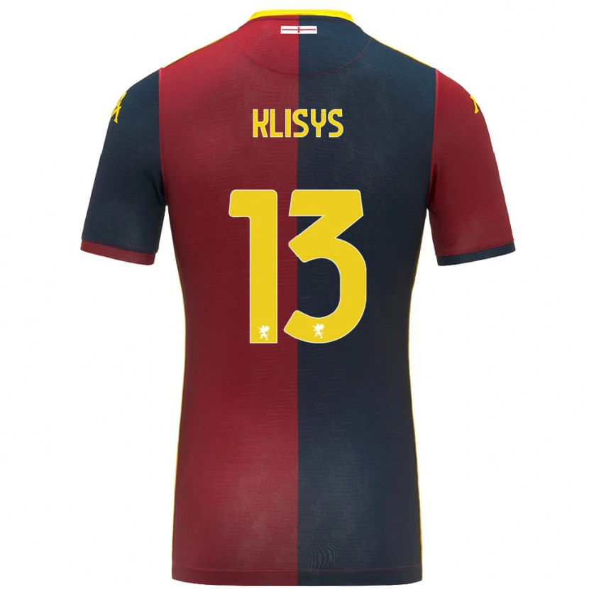 Danxen Donna Maglia Lukas Klišys #13 Rosso Blu Royal Kit Gara Home 2025/26 Maglietta