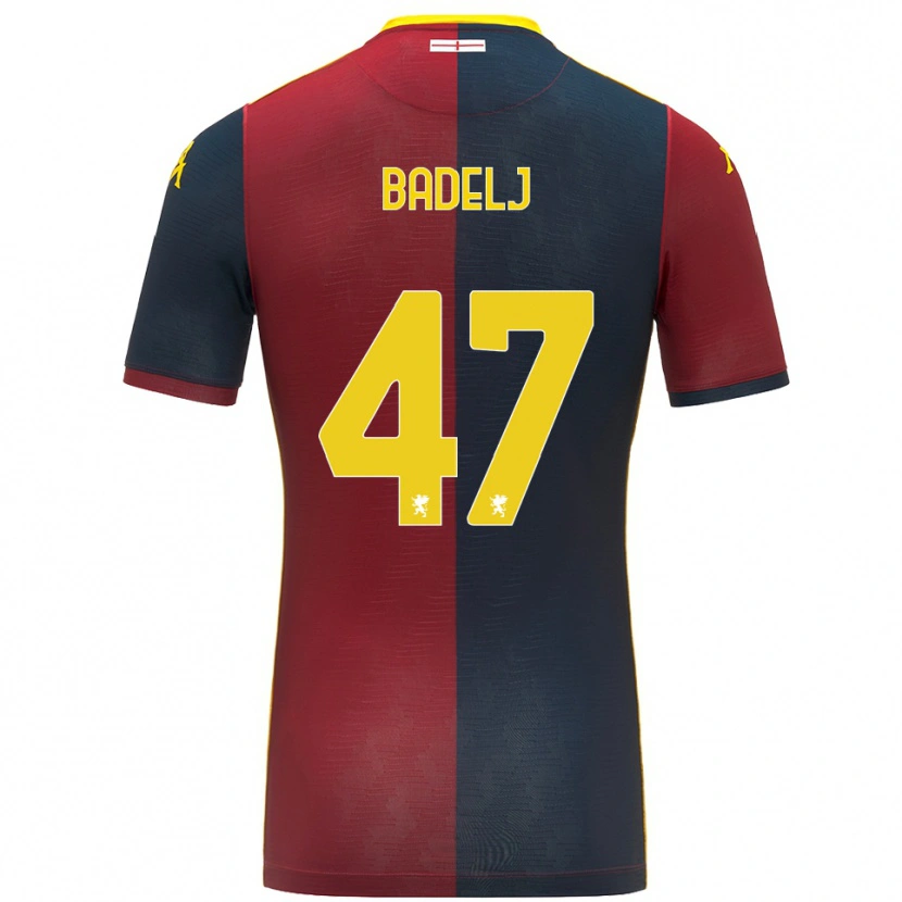Danxen Donna Maglia Milan Badelj #47 Rosso Blu Royal Kit Gara Home 2025/26 Maglietta