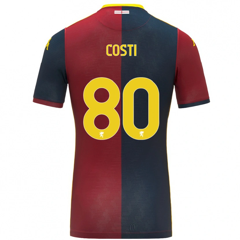 Danxen Donna Maglia Fabiana Costi #80 Rosso Blu Royal Kit Gara Home 2025/26 Maglietta