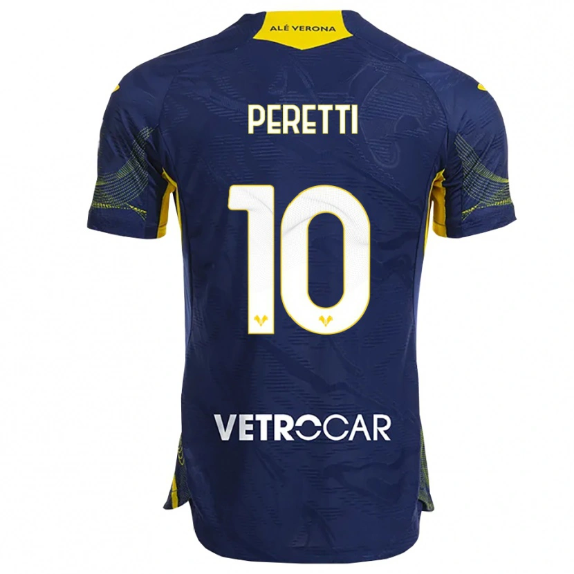 Danxen Donna Maglia Rachele Peretti #10 Blu Navy Giallo Kit Gara Home 2025/26 Maglietta
