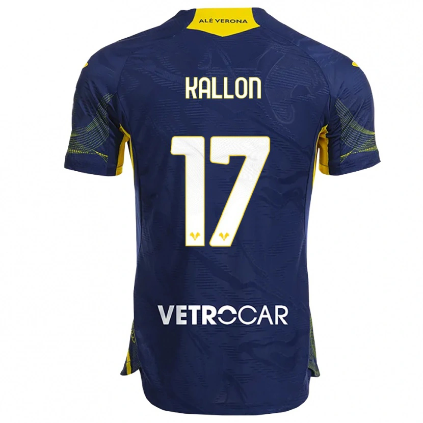 Danxen Donna Maglia Yayah Kallon #17 Blu Navy Giallo Kit Gara Home 2025/26 Maglietta