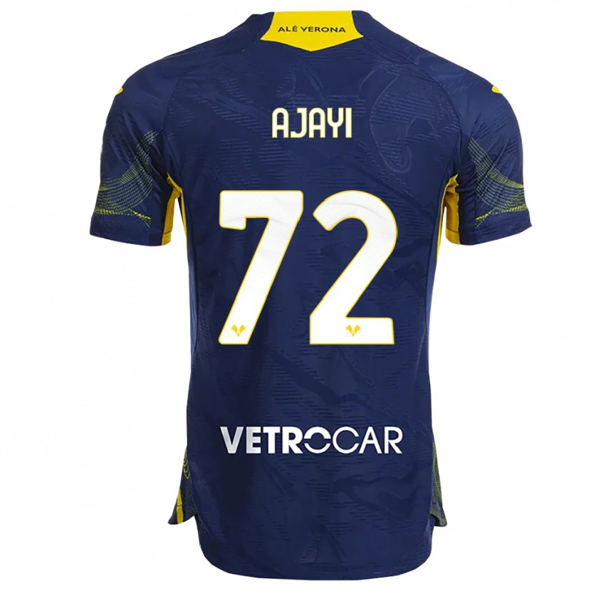 Danxen Donna Maglia Junior Ajayi #72 Blu Navy Giallo Kit Gara Home 2025/26 Maglietta