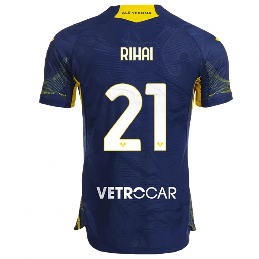 Danxen Donna Maglia Aiman Rihai #21 Blu Navy Giallo Kit Gara Home 2025/26 Maglietta
