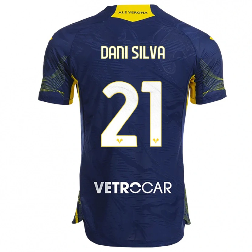 Danxen Donna Maglia Dani Silva #21 Blu Navy Giallo Kit Gara Home 2025/26 Maglietta
