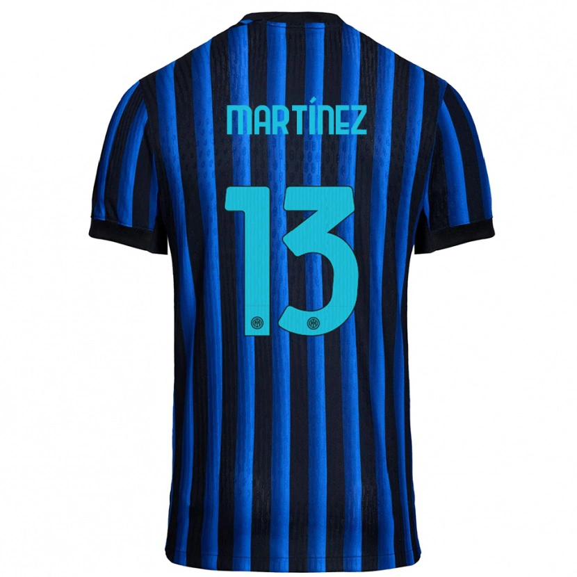 Danxen Donna Maglia Josep Martínez #13 Nero Blu Kit Gara Home 2025/26 Maglietta