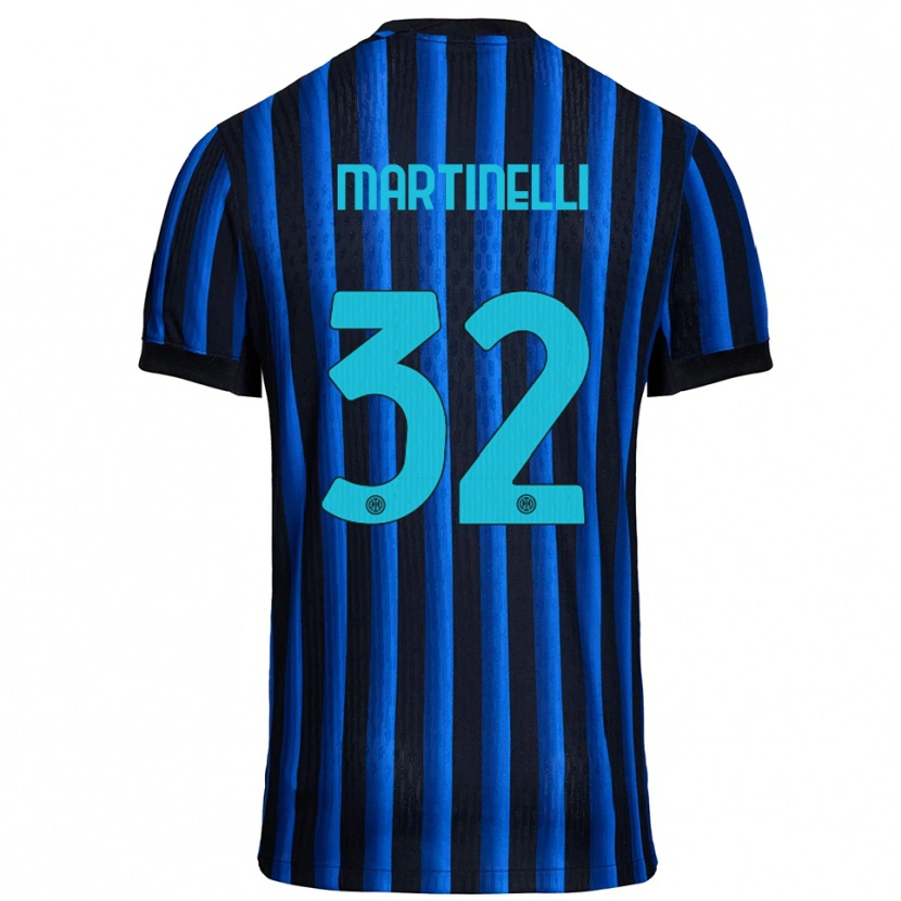 Danxen Donna Maglia Matilde Martinelli #32 Nero Blu Kit Gara Home 2025/26 Maglietta