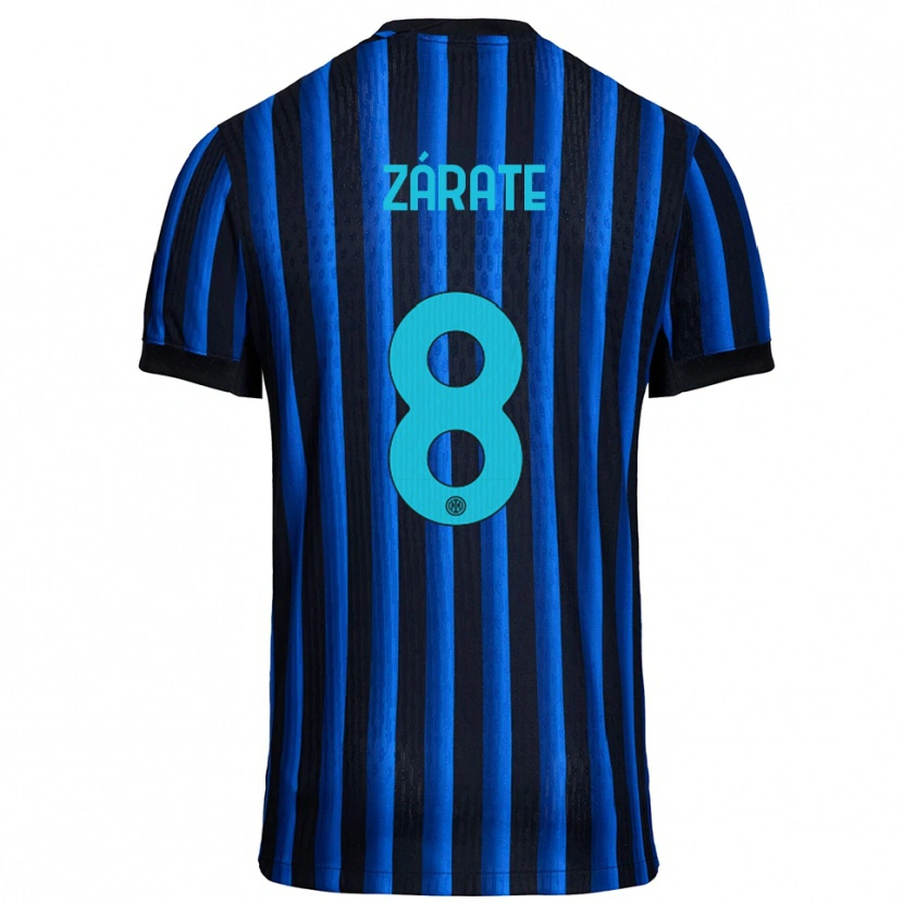 Danxen Donna Maglia Dilan Zárate #8 Nero Blu Kit Gara Home 2025/26 Maglietta