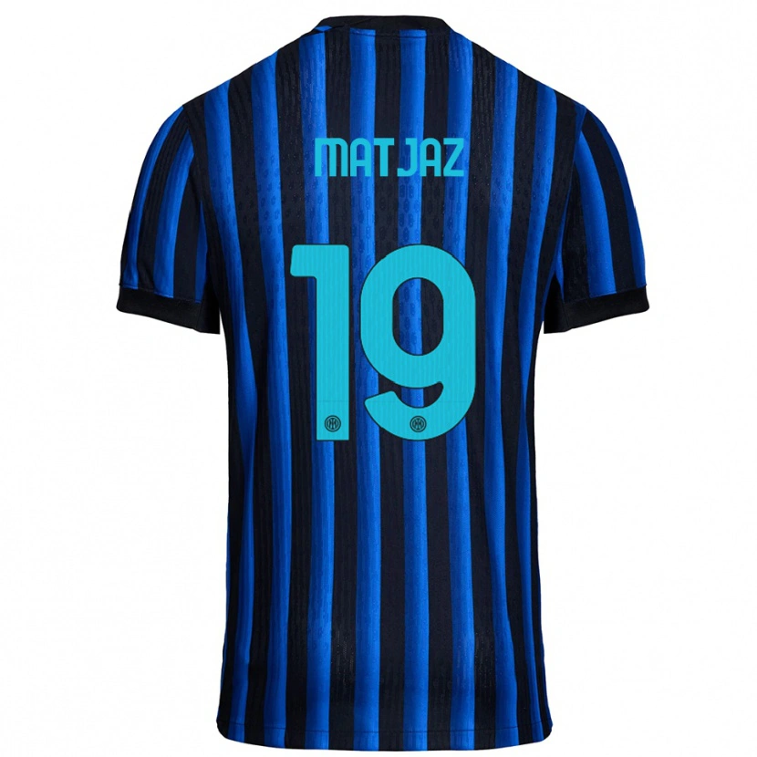 Danxen Donna Maglia Samo Matjaz #19 Nero Blu Kit Gara Home 2025/26 Maglietta