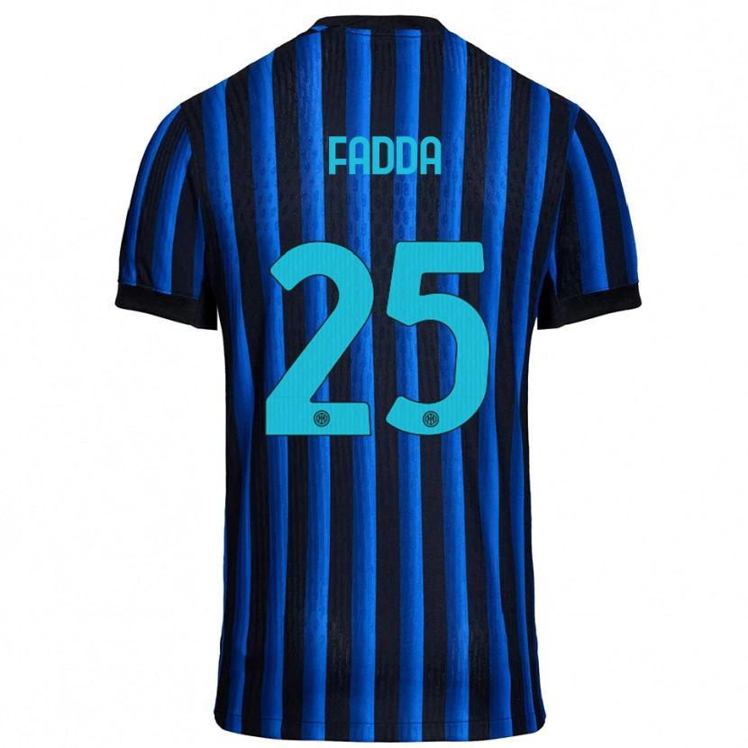 Danxen Donna Maglia Paola Fadda #25 Nero Blu Kit Gara Home 2025/26 Maglietta