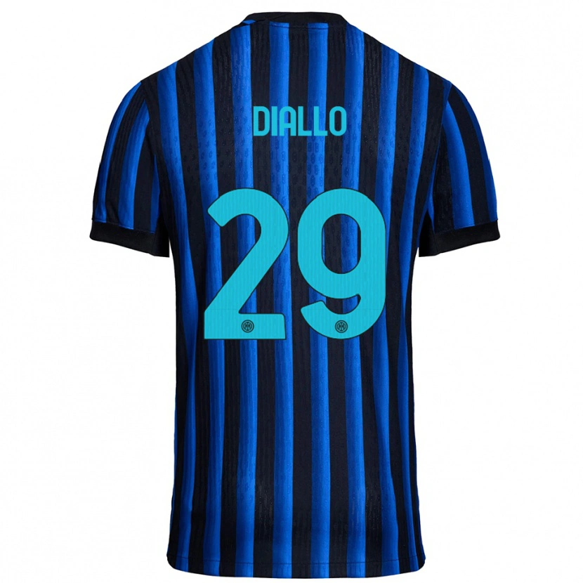 Danxen Donna Maglia Oumar Diallo #29 Nero Blu Kit Gara Home 2025/26 Maglietta