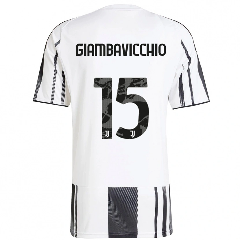 Danxen Donna Maglia Franco Giambavicchio #15 Bianco Nero Kit Gara Home 2025/26 Maglietta