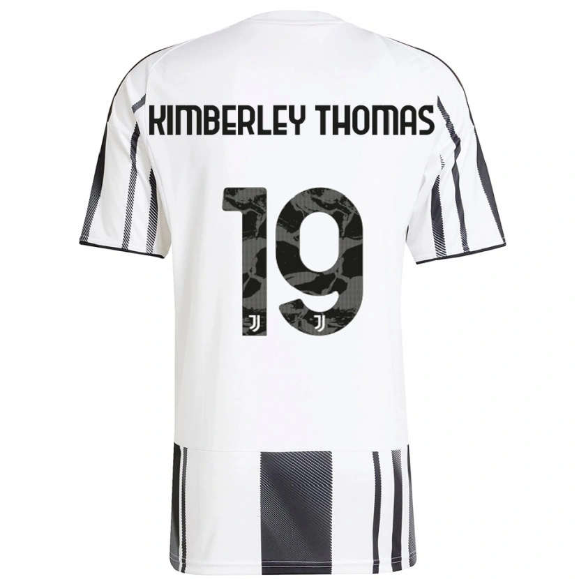 Danxen Donna Maglia Lindsey Kimberley Thomas #19 Bianco Nero Kit Gara Home 2025/26 Maglietta