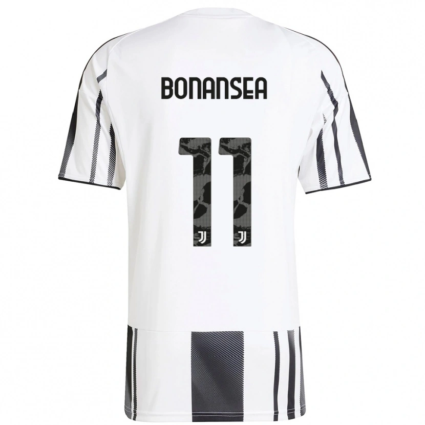 Danxen Donna Maglia Barbara Bonansea #11 Bianco Nero Kit Gara Home 2025/26 Maglietta