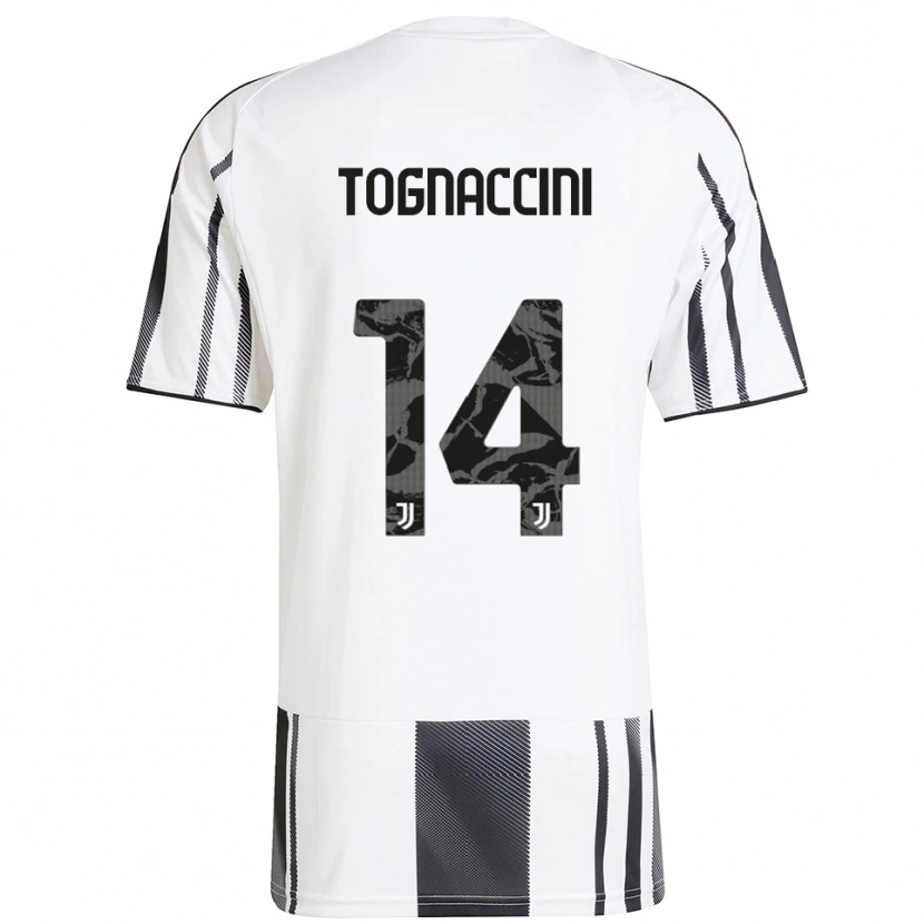 Danxen Donna Maglia Vittorio Tognaccini #14 Bianco Nero Kit Gara Home 2025/26 Maglietta