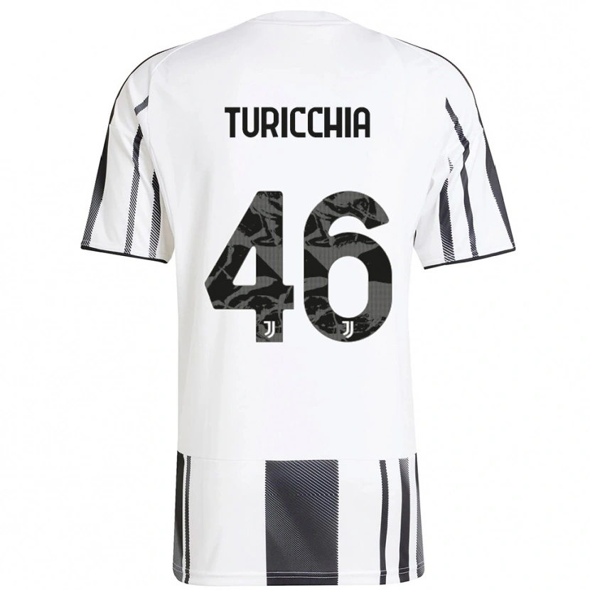 Danxen Donna Maglia Riccardo Turicchia #46 Bianco Nero Kit Gara Home 2025/26 Maglietta