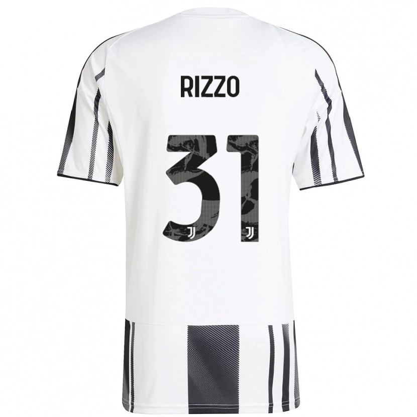 Danxen Donna Maglia Niccolò Rizzo #31 Bianco Nero Kit Gara Home 2025/26 Maglietta