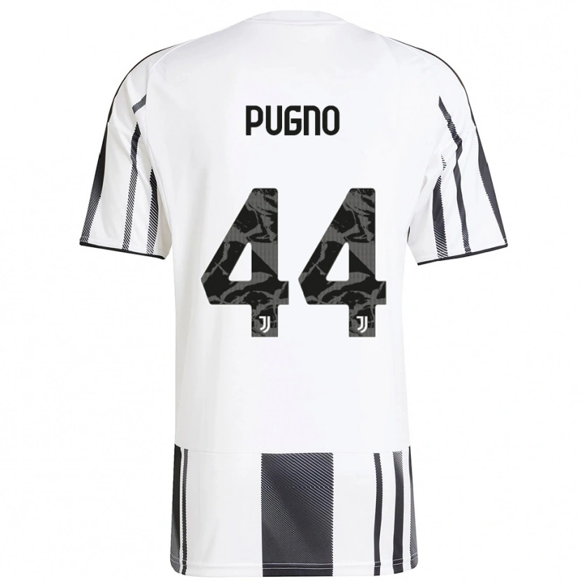 Danxen Donna Maglia Diego Pugno #44 Bianco Nero Kit Gara Home 2025/26 Maglietta
