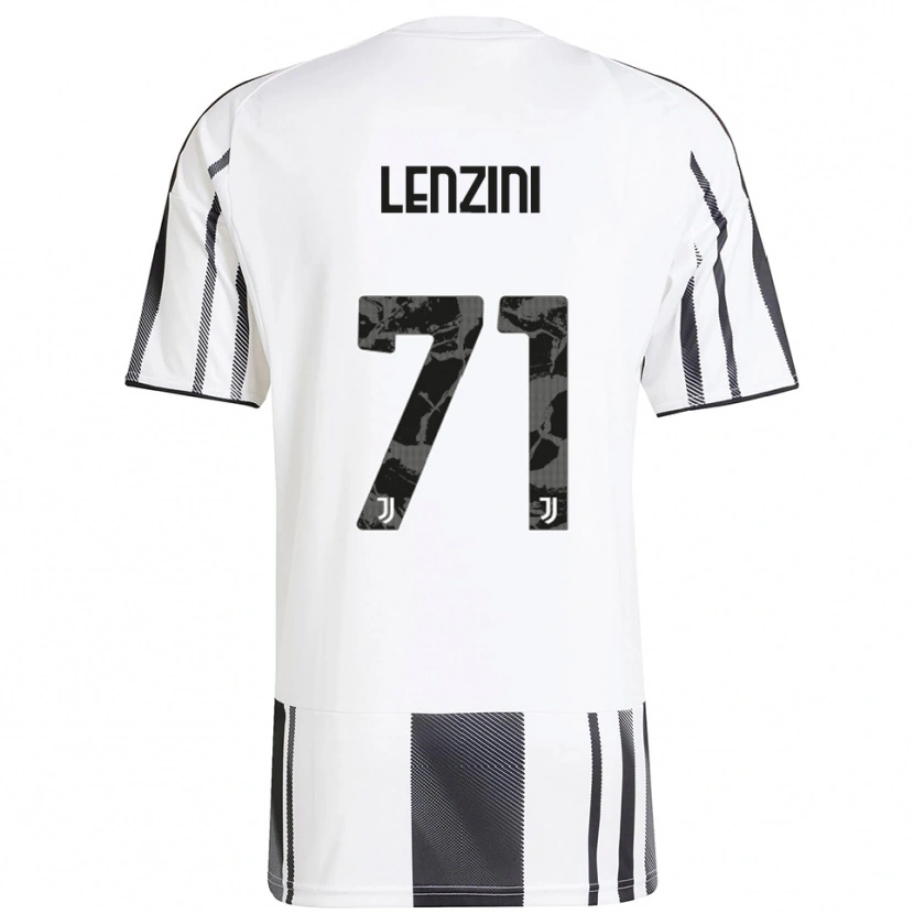 Danxen Donna Maglia Martina Lenzini #71 Bianco Nero Kit Gara Home 2025/26 Maglietta