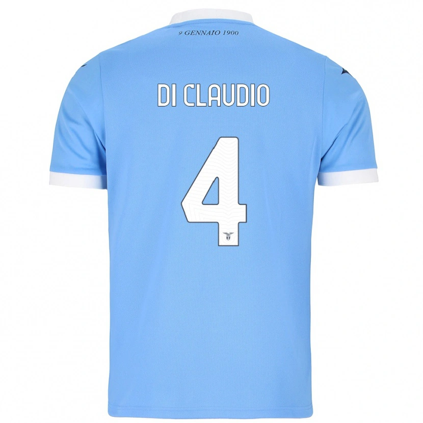 Danxen Donna Maglia Federico Di Claudio #4 Azzurro Bianco Kit Gara Home 2025/26 Maglietta