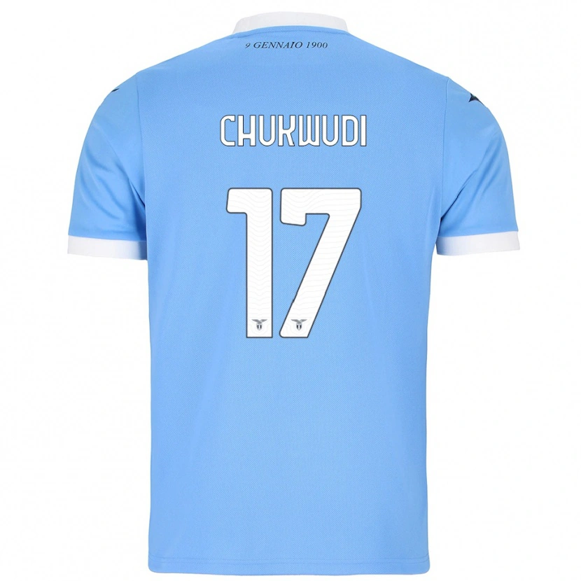 Danxen Donna Maglia Ogonna Franca Chukwudi #17 Azzurro Bianco Kit Gara Home 2025/26 Maglietta