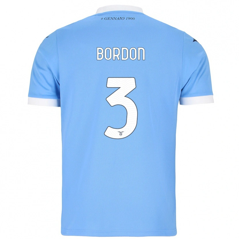 Danxen Donna Maglia Ricardo Bordon #3 Azzurro Bianco Kit Gara Home 2025/26 Maglietta