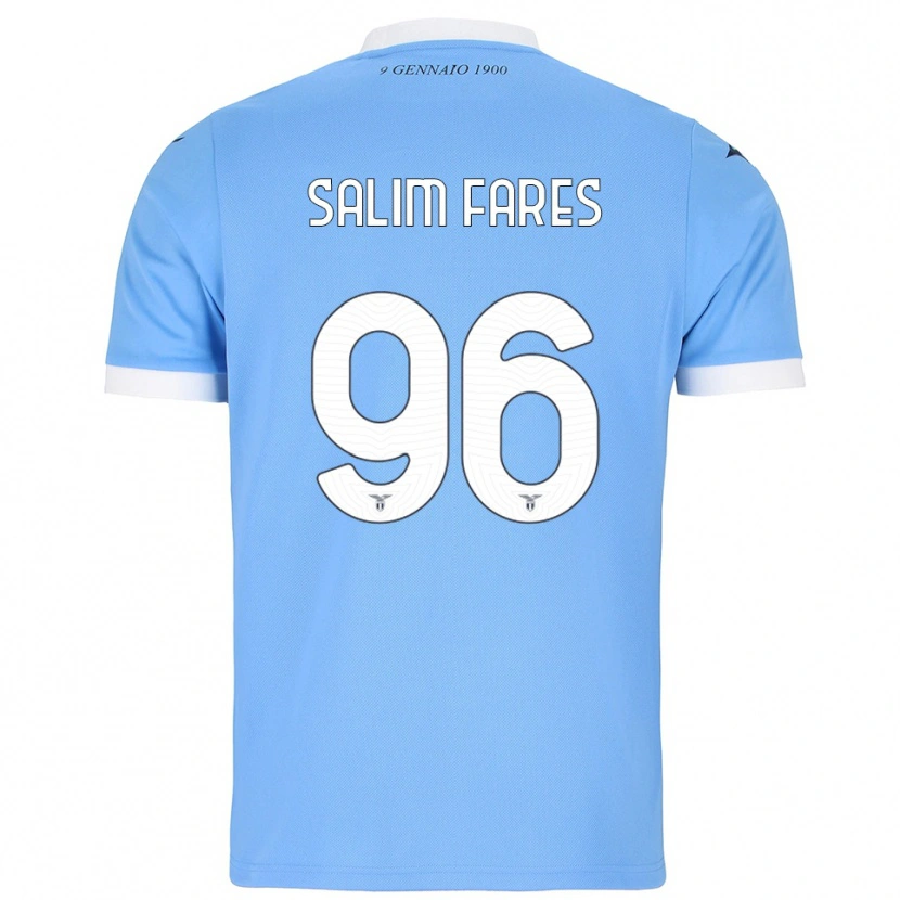 Danxen Donna Maglia Mohamed Salim Fares #96 Azzurro Bianco Kit Gara Home 2025/26 Maglietta
