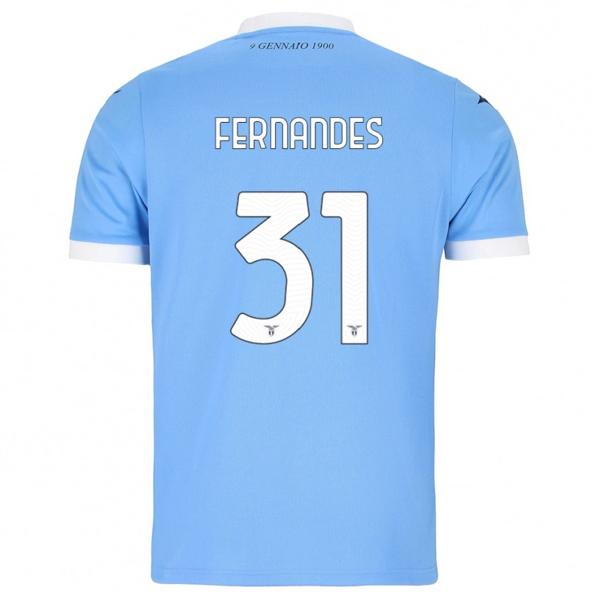 Danxen Donna Maglia Saná Fernandes #31 Azzurro Bianco Kit Gara Home 2025/26 Maglietta