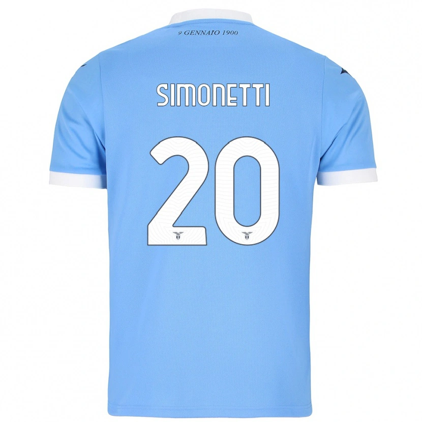 Danxen Donna Maglia Flaminia Simonetti #20 Azzurro Bianco Kit Gara Home 2025/26 Maglietta
