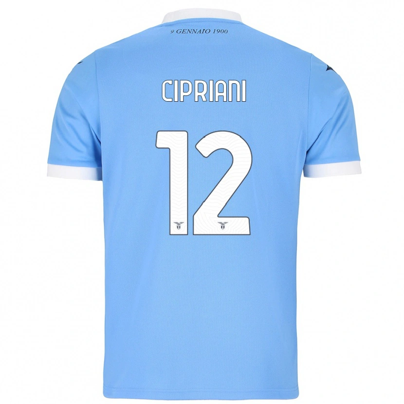Danxen Donna Maglia Alessio Cipriani #12 Azzurro Bianco Kit Gara Home 2025/26 Maglietta