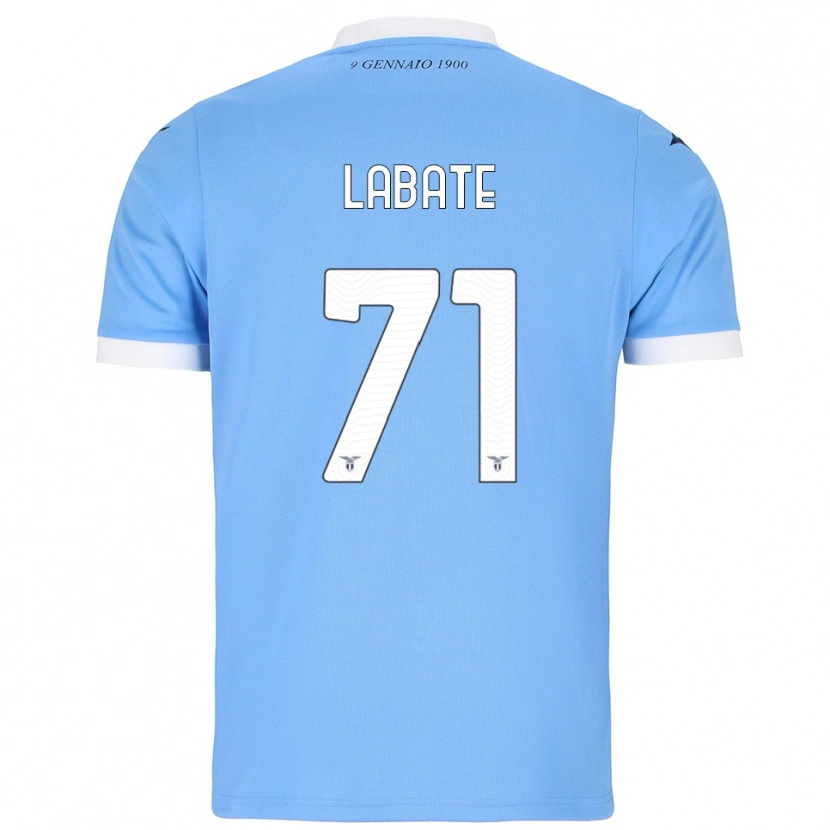 Danxen Donna Maglia Camilla Labate #71 Azzurro Bianco Kit Gara Home 2025/26 Maglietta