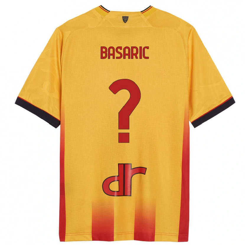 Danxen Donna Maglia Ben Basaric #0 Giallo Arancione Kit Gara Home 2025/26 Maglietta