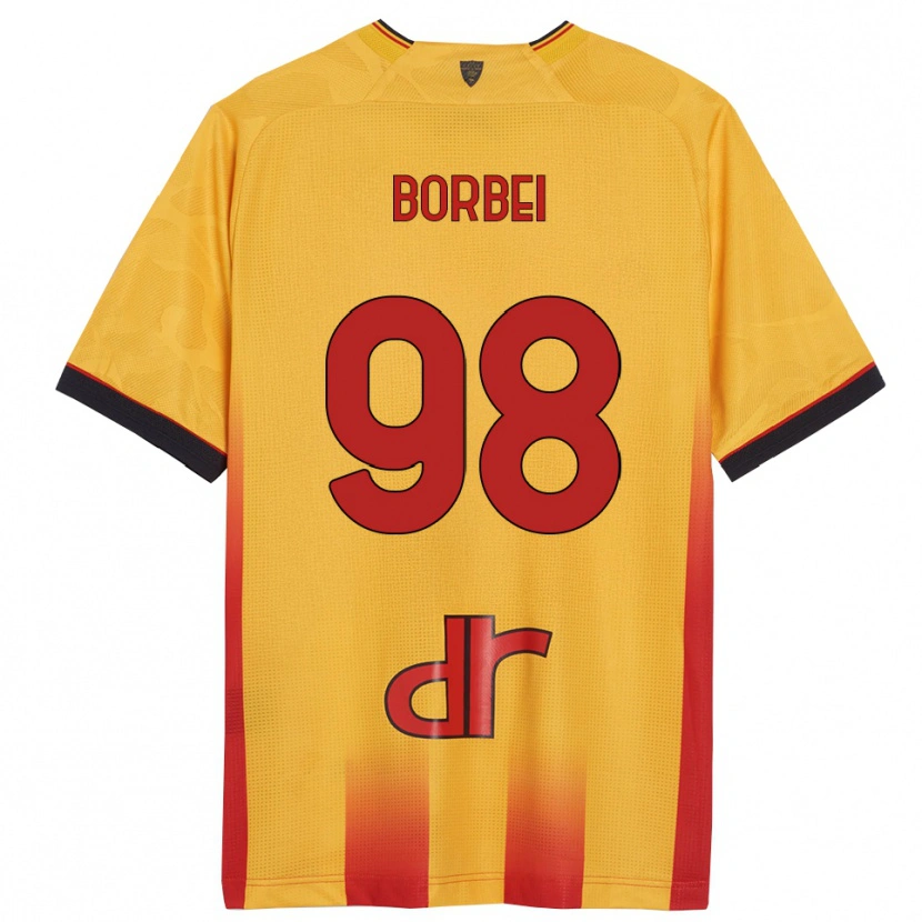 Danxen Donna Maglia Alexandru Borbei #98 Giallo Arancione Kit Gara Home 2025/26 Maglietta