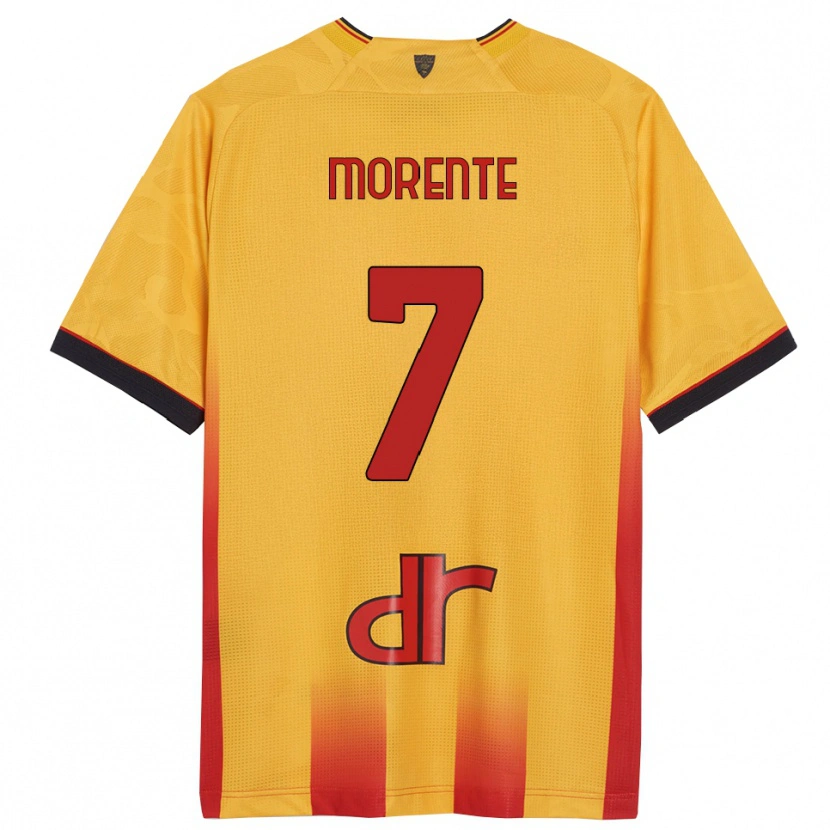 Danxen Donna Maglia Tete Morente #7 Giallo Arancione Kit Gara Home 2025/26 Maglietta