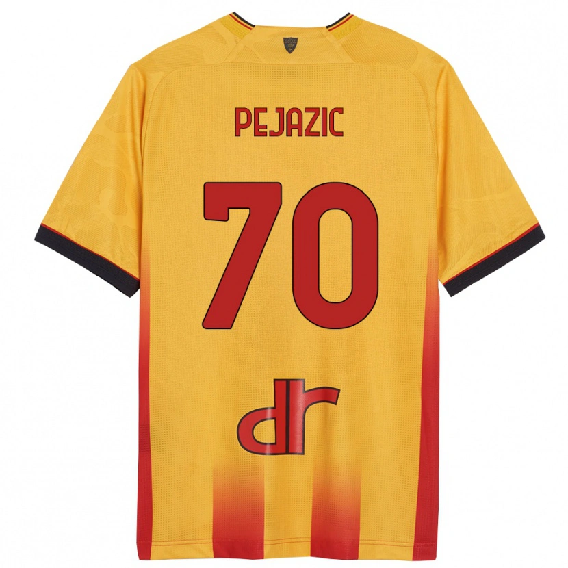 Danxen Donna Maglia Mario Pejazic #70 Giallo Arancione Kit Gara Home 2025/26 Maglietta