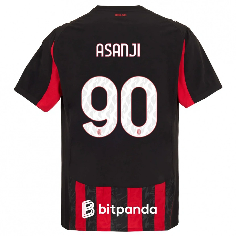 Danxen Donna Maglia Levis Asanji #90 Rosso Nero Kit Gara Home 2025/26 Maglietta